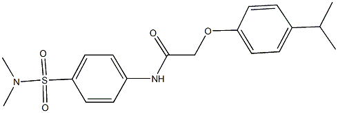 N-{4-[(dimethylamino)sulfonyl]phenyl}-2-(4-isopropylphenoxy)acetamide Struktur