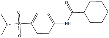 N-{4-[(dimethylamino)sulfonyl]phenyl}cyclohexanecarboxamide Struktur