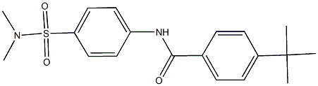 4-tert-butyl-N-{4-[(dimethylamino)sulfonyl]phenyl}benzamide Struktur