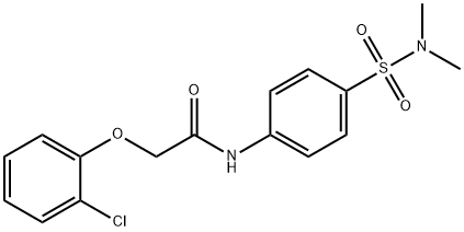 2-(2-chlorophenoxy)-N-{4-[(dimethylamino)sulfonyl]phenyl}acetamide Struktur