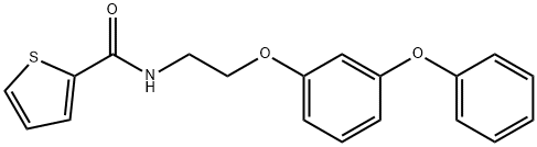 N-[2-(3-phenoxyphenoxy)ethyl]-2-thiophenecarboxamide Struktur