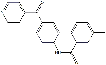 N-(4-isonicotinoylphenyl)-3-methylbenzamide Struktur