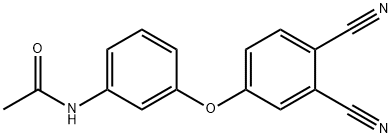 N-[3-(3,4-dicyanophenoxy)phenyl]acetamide Struktur