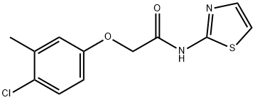 2-(4-chloro-3-methylphenoxy)-N-(1,3-thiazol-2-yl)acetamide Struktur