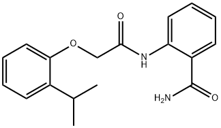 2-{[(2-isopropylphenoxy)acetyl]amino}benzamide Struktur