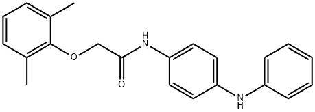 N-(4-anilinophenyl)-2-(2,6-dimethylphenoxy)acetamide Struktur