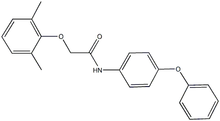 2-(2,6-dimethylphenoxy)-N-(4-phenoxyphenyl)acetamide Struktur