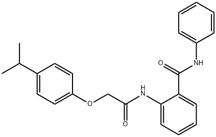 2-{[(4-isopropylphenoxy)acetyl]amino}-N-phenylbenzamide Struktur