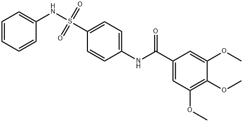 N-[4-(anilinosulfonyl)phenyl]-3,4,5-trimethoxybenzamide Struktur