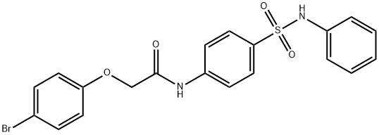 N-[4-(anilinosulfonyl)phenyl]-2-(4-bromophenoxy)acetamide Struktur