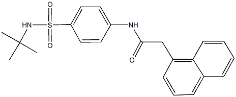 N-{4-[(tert-butylamino)sulfonyl]phenyl}-2-(1-naphthyl)acetamide Struktur