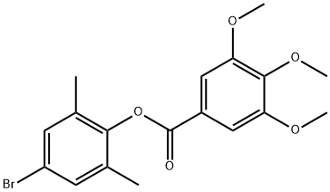 4-bromo-2,6-dimethylphenyl 3,4,5-trimethoxybenzoate Struktur