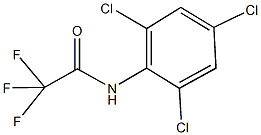 2,2,2-trifluoro-N-(2,4,6-trichlorophenyl)acetamide Struktur