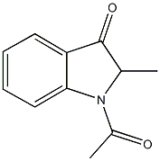 1-acetyl-2-methyl-1,2-dihydro-3H-indol-3-one Struktur