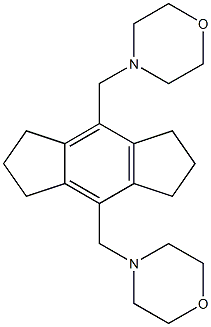 4-{[8-(4-morpholinylmethyl)-1,2,3,5,6,7-hexahydro-s-indacen-4-yl]methyl}morpholine Struktur