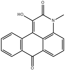 1-hydroxy-3-methyl-3H-naphtho[1,2,3-de]quinoline-2,7-dione Struktur