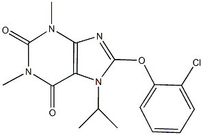 8-(2-chlorophenoxy)-7-isopropyl-1,3-dimethyl-3,7-dihydro-1H-purine-2,6-dione Struktur