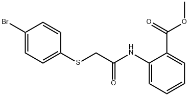 methyl 2-({[(4-bromophenyl)sulfanyl]acetyl}amino)benzoate Struktur