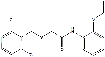 2-[(2,6-dichlorobenzyl)sulfanyl]-N-(2-ethoxyphenyl)acetamide Struktur