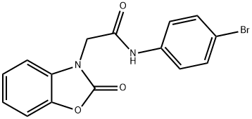 N-(4-bromophenyl)-2-(2-oxo-1,3-benzoxazol-3(2H)-yl)acetamide Struktur