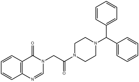 3-[2-(4-benzhydryl-1-piperazinyl)-2-oxoethyl]-4(3H)-quinazolinone Struktur