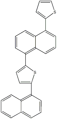 2-(1-naphthyl)-5-[5-(2-thienyl)-1-naphthyl]thiophene Struktur