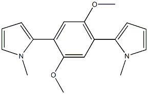 2-[2,5-dimethoxy-4-(1-methyl-1H-pyrrol-2-yl)phenyl]-1-methyl-1H-pyrrole Struktur