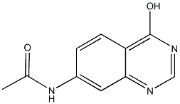 N-(4-hydroxy-7-quinazolinyl)acetamide Struktur