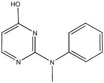 2-(methylanilino)-4-pyrimidinol Struktur