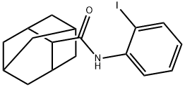 N-(2-iodophenyl)-2-adamantanecarboxamide Struktur