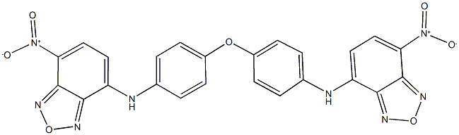 4-nitro-7-{4-[4-({7-nitro-2,1,3-benzoxadiazol-4-yl}amino)phenoxy]anilino}-2,1,3-benzoxadiazole Struktur