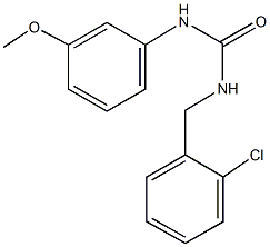 N-(2-chlorobenzyl)-N'-(3-methoxyphenyl)urea Struktur