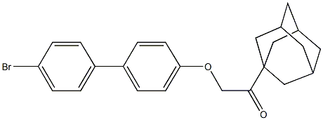 1-(1-adamantyl)-2-[(4'-bromo[1,1'-biphenyl]-4-yl)oxy]ethanone Struktur