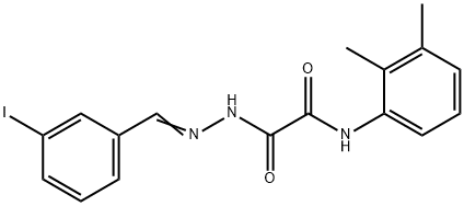 N-(2,3-dimethylphenyl)-2-[2-(3-iodobenzylidene)hydrazino]-2-oxoacetamide Struktur