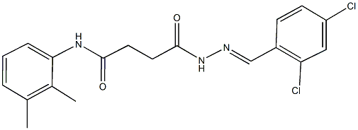 4-[2-(2,4-dichlorobenzylidene)hydrazino]-N-(2,3-dimethylphenyl)-4-oxobutanamide Struktur