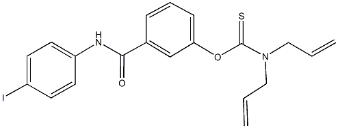 O-{3-[(4-iodoanilino)carbonyl]phenyl} diallylthiocarbamate Struktur