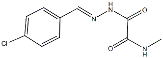 2-[2-(4-chlorobenzylidene)hydrazino]-N-methyl-2-oxoacetamide Struktur