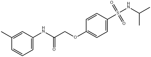 2-{4-[(isopropylamino)sulfonyl]phenoxy}-N-(3-methylphenyl)acetamide Struktur