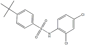 4-tert-butyl-N-(2,4-dichlorophenyl)benzenesulfonamide Struktur