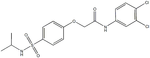 N-(3,4-dichlorophenyl)-2-{4-[(isopropylamino)sulfonyl]phenoxy}acetamide Struktur