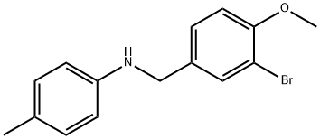 N-(3-bromo-4-methoxybenzyl)-N-(4-methylphenyl)amine Struktur