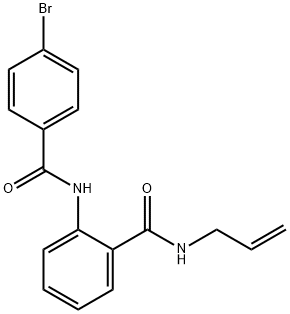 N-allyl-2-[(4-bromobenzoyl)amino]benzamide Struktur