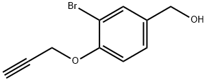 [3-bromo-4-(2-propynyloxy)phenyl]methanol Struktur