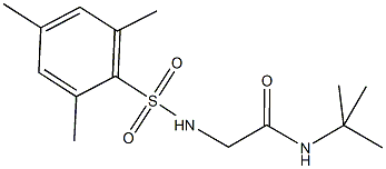 N-(tert-butyl)-2-[(mesitylsulfonyl)amino]acetamide Struktur