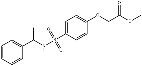 methyl (4-{[(1-phenylethyl)amino]sulfonyl}phenoxy)acetate Struktur