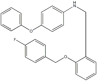 N-{2-[(4-fluorobenzyl)oxy]benzyl}-N-(4-phenoxyphenyl)amine Struktur