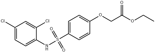 ethyl {4-[(2,4-dichloroanilino)sulfonyl]phenoxy}acetate Struktur