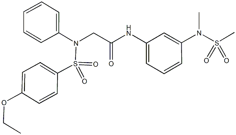 2-{[(4-ethoxyphenyl)sulfonyl]anilino}-N-{3-[methyl(methylsulfonyl)amino]phenyl}acetamide Struktur