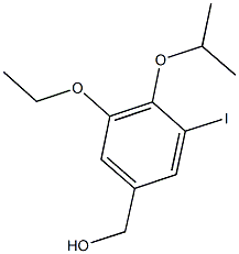 (3-ethoxy-5-iodo-4-isopropoxyphenyl)methanol Struktur