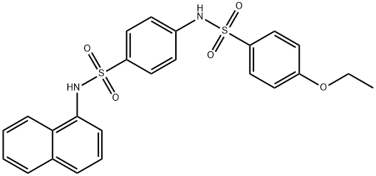 4-{[(4-ethoxyphenyl)sulfonyl]amino}-N-(1-naphthyl)benzenesulfonamide Struktur